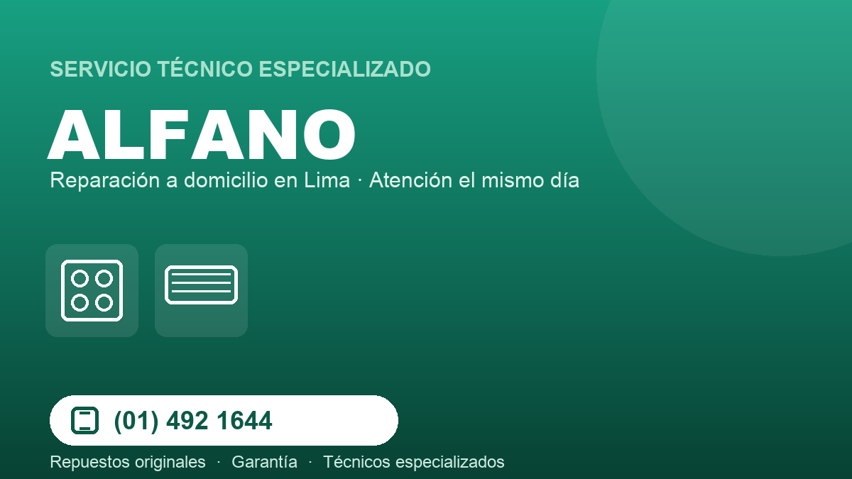 Servicio técnico Alfano