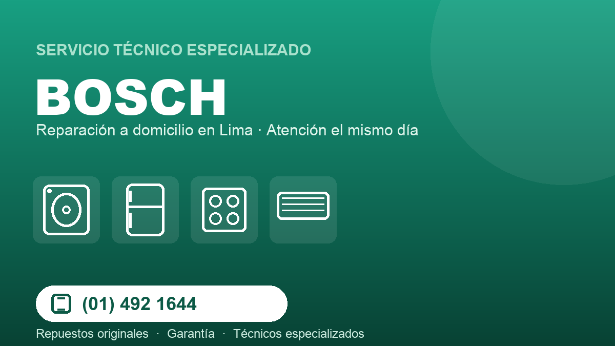 Servicio técnico Bosch