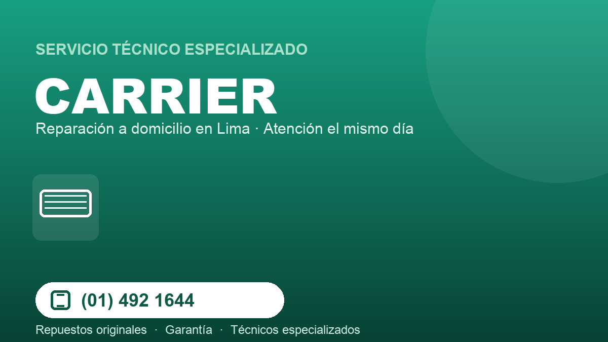 Servicio técnico Carrier