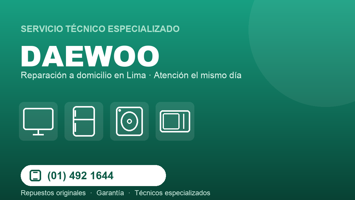 Servicio técnico Daewoo
