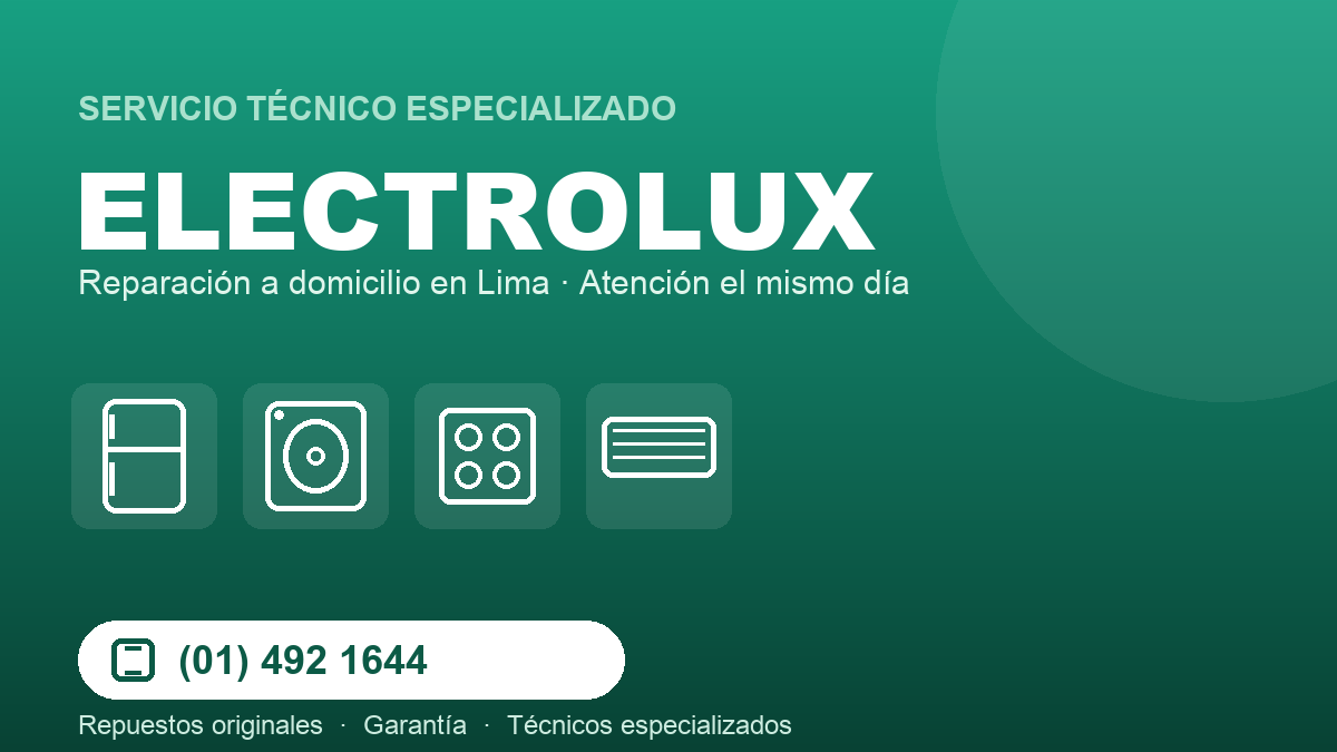Servicio técnico Electrolux