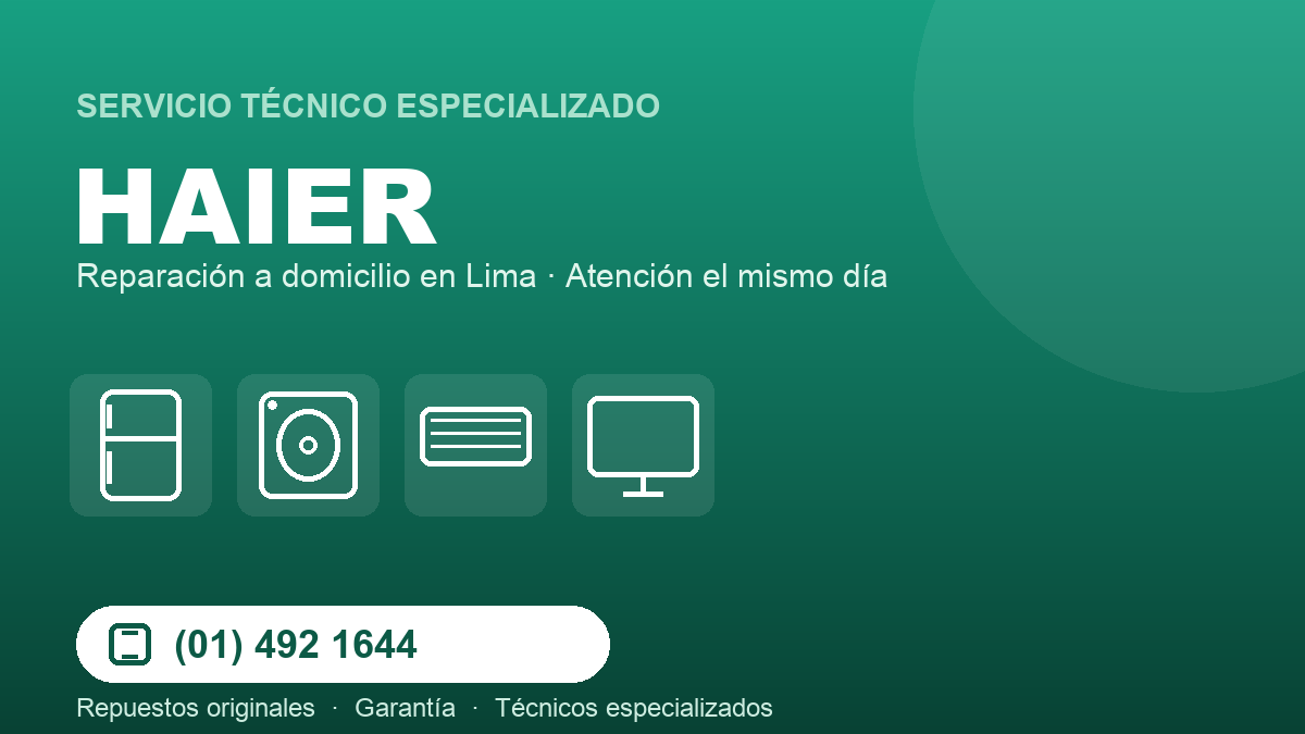 Servicio técnico Haier