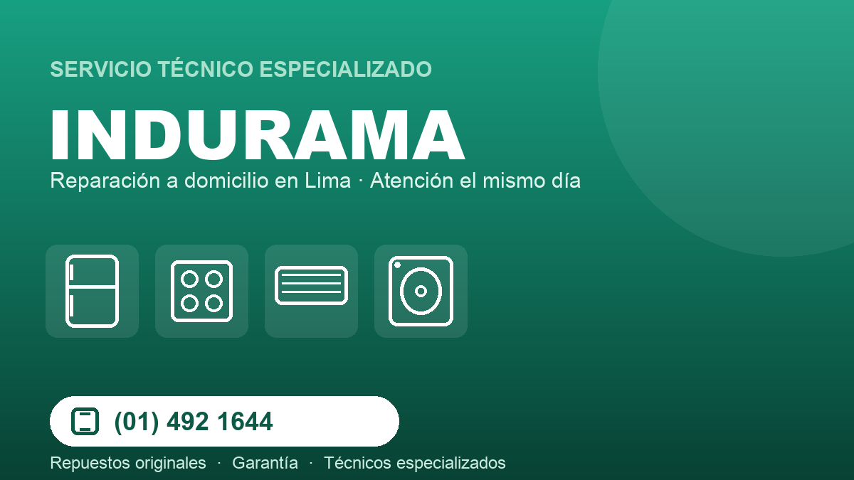 Servicio técnico Indurama
