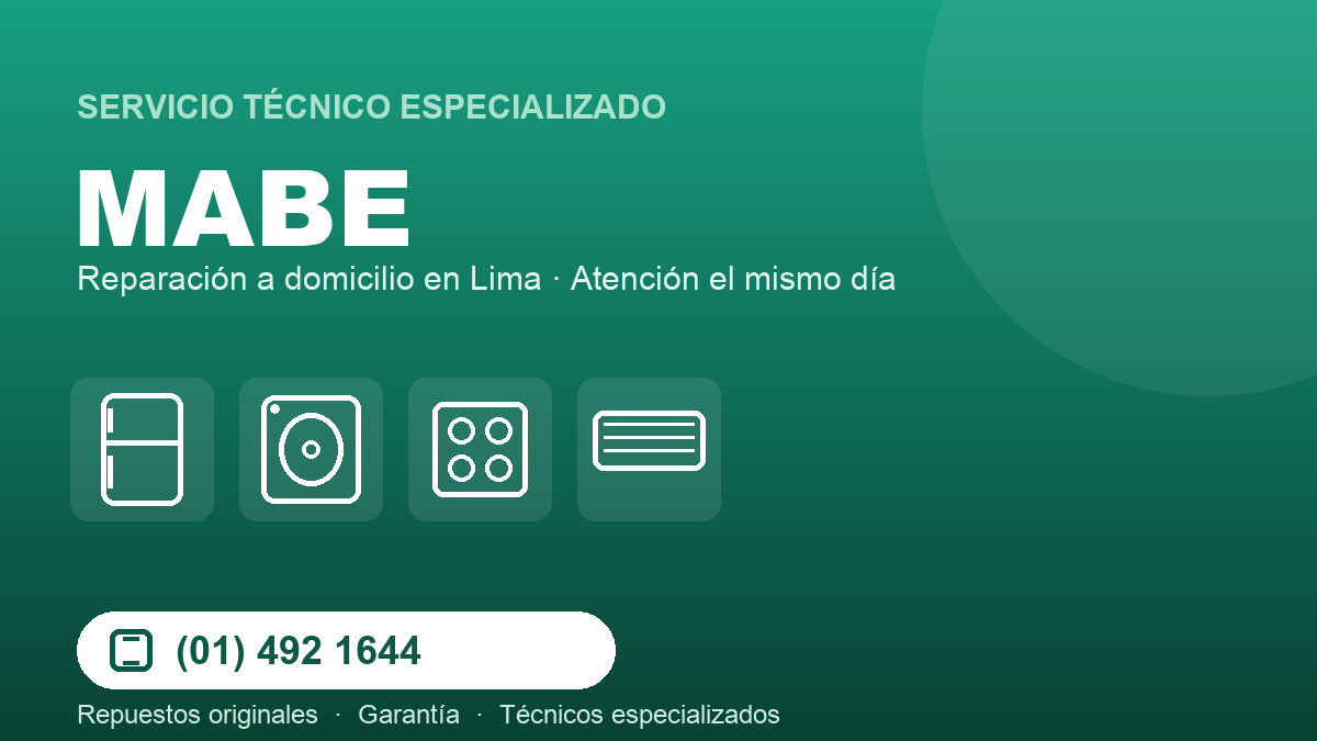 Servicio técnico Mabe