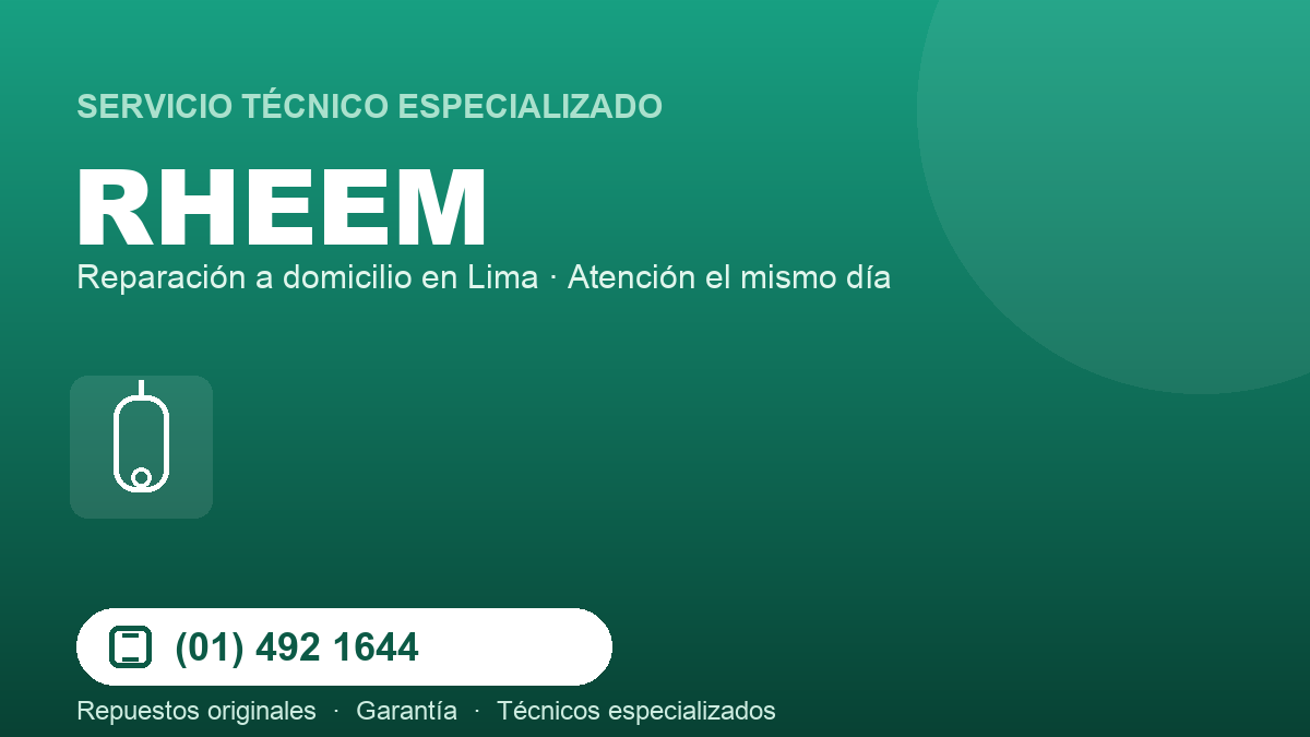 Servicio técnico Rheem